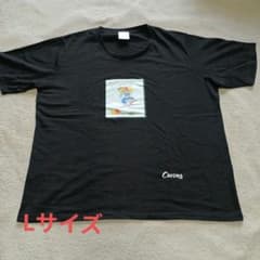 Curves イラスト付き黒Tシャツ　カーブス　Lサイズのサムネイル