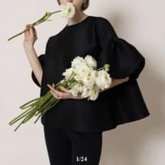 heve ヘイブ WHIPバルーンスリーブBL ブラックのサムネイル