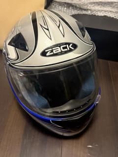 ZACK フルフェイスヘルメット シルバー ブルーのサムネイル
