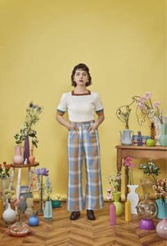 poppy square neck rib knit  あさぎーにょのサムネイル