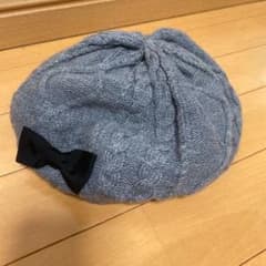 ポンポネット ベレー帽 グレーのサムネイル