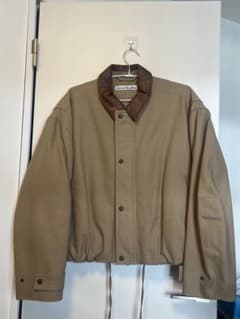Acne Studios Twill Jacket 襟レザー カーキベージュ Acne Studios Twill Jacket 襟レザー カーキベージュ - メルカリ
