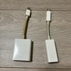 【おまけ付き】Apple純正 VGA変換アダプタ と有線LANアダプタのサムネイル