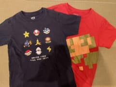 マリオ　マリオカート　ユニクロ　Tシャツ　130 2枚セットのサムネイル
