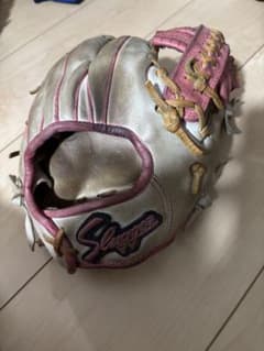 Slugger 軟式グローブ シルバー/ピンク | Mercari