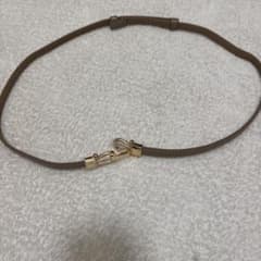 細ベルト ゴールドバックル ブラウンのサムネイル