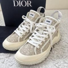 極美品／Dior スニーカー　B28　オブリーク　ジャガード　ハイカット　41 極美品／Dior スニーカー B28 オブリーク ジャガード ハイカット 41