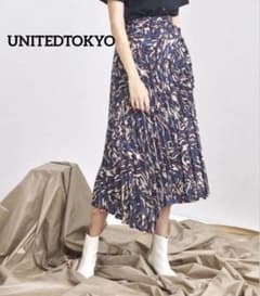 UNITED TOKYO アシンメトリー プリーツスカート - メルカリ