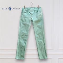 RALPH LAUREN RL SKINNY ビンテージ加工 カラーデニム 26のサムネイル