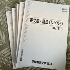 河合塾マナビス英文法・語法 レベル2 参考書 大学受験対策のサムネイル