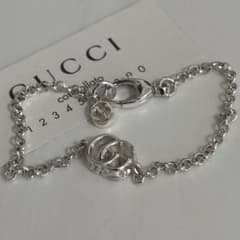 GUCCI 新品同様品　インターロッキングバングル　ブレスレット　刻印17 GUCCI 新品同様品 ダブルGブレスレット 刻印17 インターロッキング