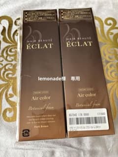 ÉCLAT Air color ダークブラウン 150g2個セット - メルカリ