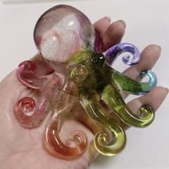 【7iroタコ】タコグッズ タコの置物 虹色 レインボーのサムネイル