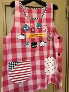 サンリオ キャラクターズ エプロン チェック柄のサムネイル