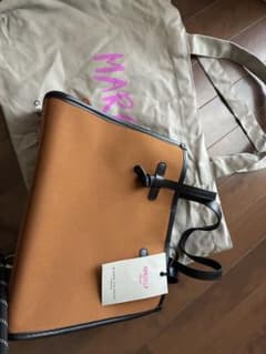 GIANNI CHIARINI マルチェッラM 未使用トート ブラウン ポーチ付 