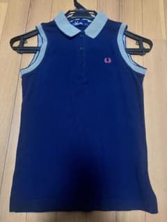 FRED PERRY ノースリーブ ポロシャツ ネイビー Sのサムネイル