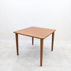 vintage]柏木工のチーク無垢材スクエアダイニングテーブル - メルカリ