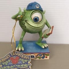 1日限定価格！モンスターズウィンク マイク 木彫り調フィギュアのサムネイル