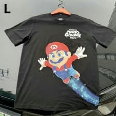 닌텐도 영화 [더 슈퍼 마리오 갤럭시 영화] 반팔 T 셔츠 L