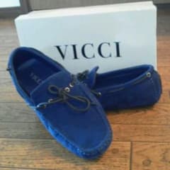 大人気VICCI ドライビングシューズ★size42ロイヤルブルーのサムネイル