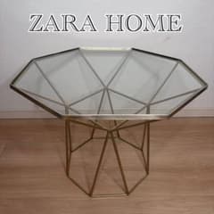 レア★ZARA  テーブル ゴールド 希少品 レア☆ZARA HOME テーブル ゴールド 八角形テーブル - メルカリ