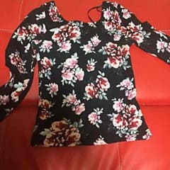 花柄七分袖シャツのサムネイル