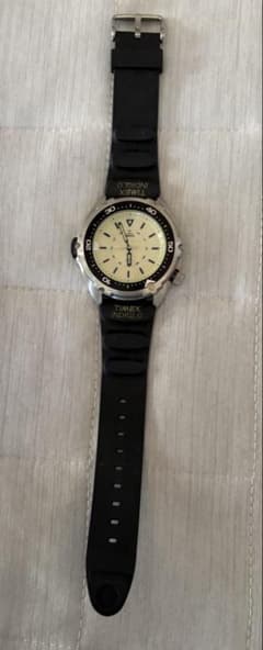 【ジャンク】TIMEX INDIGLO ダイバーズウォッチ メンズ