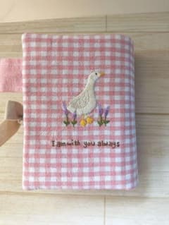 聖書カバー（小型）ギンガムチェック/アヒル刺繍のサムネイル