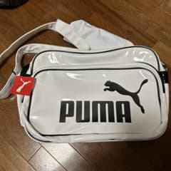  (✈︎ L.A購入)ビンテージロゴ♠︎エナメル七宝　モテるバブリーな独車 新品未使用 PUMA エナメルバッグ 白 - メルカリ