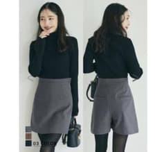 【美品】ベースメントオンライン　Mサイズ　 スカートショートパンツ　グレーのサムネイル