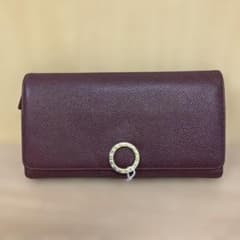 BVLGARI 長財布 ボルドー ゴールド金具 39361 カード付き - メルカリ