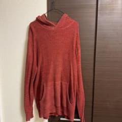 GAP ギャップ ワッフルニットパーカー Lサイズ テラコッタ/レンガ色のサムネイル
