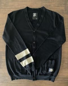 美品 CHALLENGER ウール ニットカーディガン XL ブラック - メルカリ