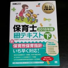 りこぴんさん専用　　　福祉教科書 保育士 完全合格テキスト 下 2018年版のサムネイル