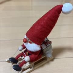 ノルディカニッセ　サンタクロース ソリ 置物 クリスマス インテリアのサムネイル