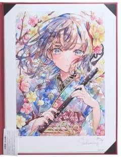 優子鈴　直筆サイン入り　描き下ろし　アートグラフ　複製原画 優子鈴 直筆サイン入り アートグラフ B 複製原画 - メルカリ