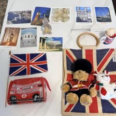 イギリス ロンドン まとめ売り ユニオンジャック テディベア ポストカードのサムネイル
