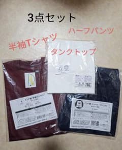 新品 半袖Tシャツ タンクトップ ハーフパンツ 3点セット M レディースのサムネイル