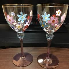 《即購入OK!!》お花柄グラスのサムネイル