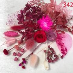 342 ルージュピンクMIX花材セット❀のサムネイル