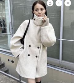 mystic シャギーミドルコートアイボリーサイズ1 - メルカリ