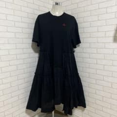 Vivienne Westwood オーブ刺繍 フリル切替 ワンピース ヴィヴィ - メルカリ