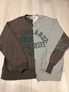 【TOBILA トビラ】スウェットシャツ ブラウン×グレーのサムネイル
