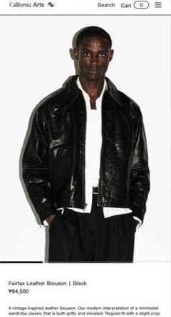 California Arts Fairfax Leather Blouson - メルカリ