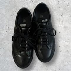 CONVERSE ワンスターレザー OXブラック モノクローム28cm CONVERSE ワンスターレザー OXブラック モノクローム28cm - メルカリ