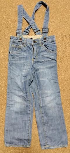 サスペンダー付きデニムパンツ baby GAPのサムネイル