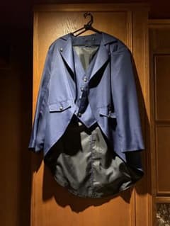 ネイビー 燕尾服風 コスプレ衣装 ジャケット ベスト セットのサムネイル