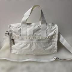 美品】LeSportsac ミニボストンバッグ 2way 白 ホワイト - メルカリ