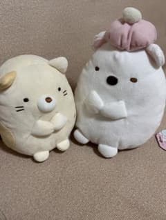 스미코구라시 봉제인형 세트 시로쿠마 & 고양이