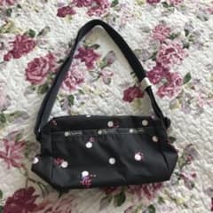 新品 レスポートサック ショルダーバッグ グレー/花のサムネイル